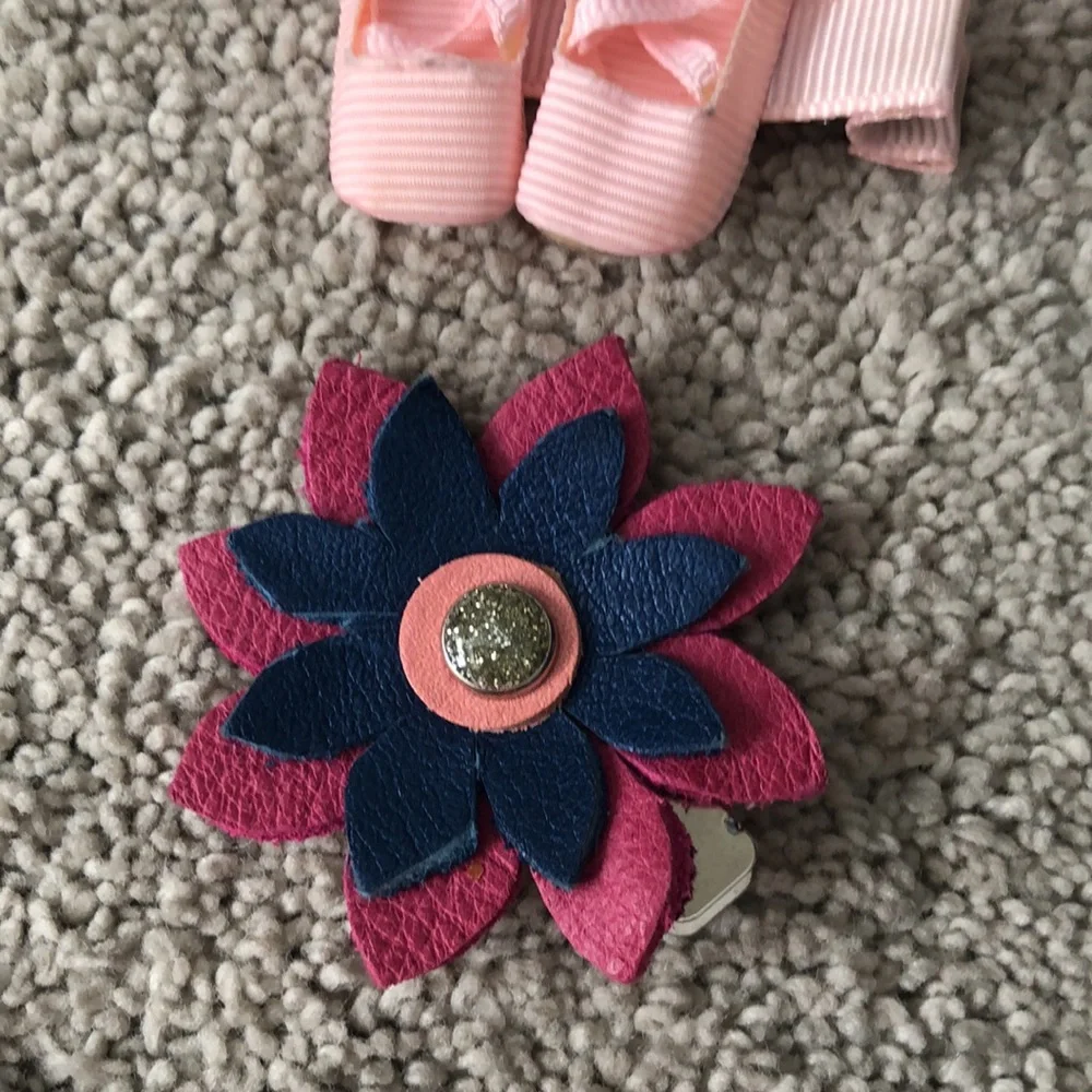 Handmade Girls kids Hair Accessories‎ clip’s barrettes Tie Lot (18) Ballet Shoes